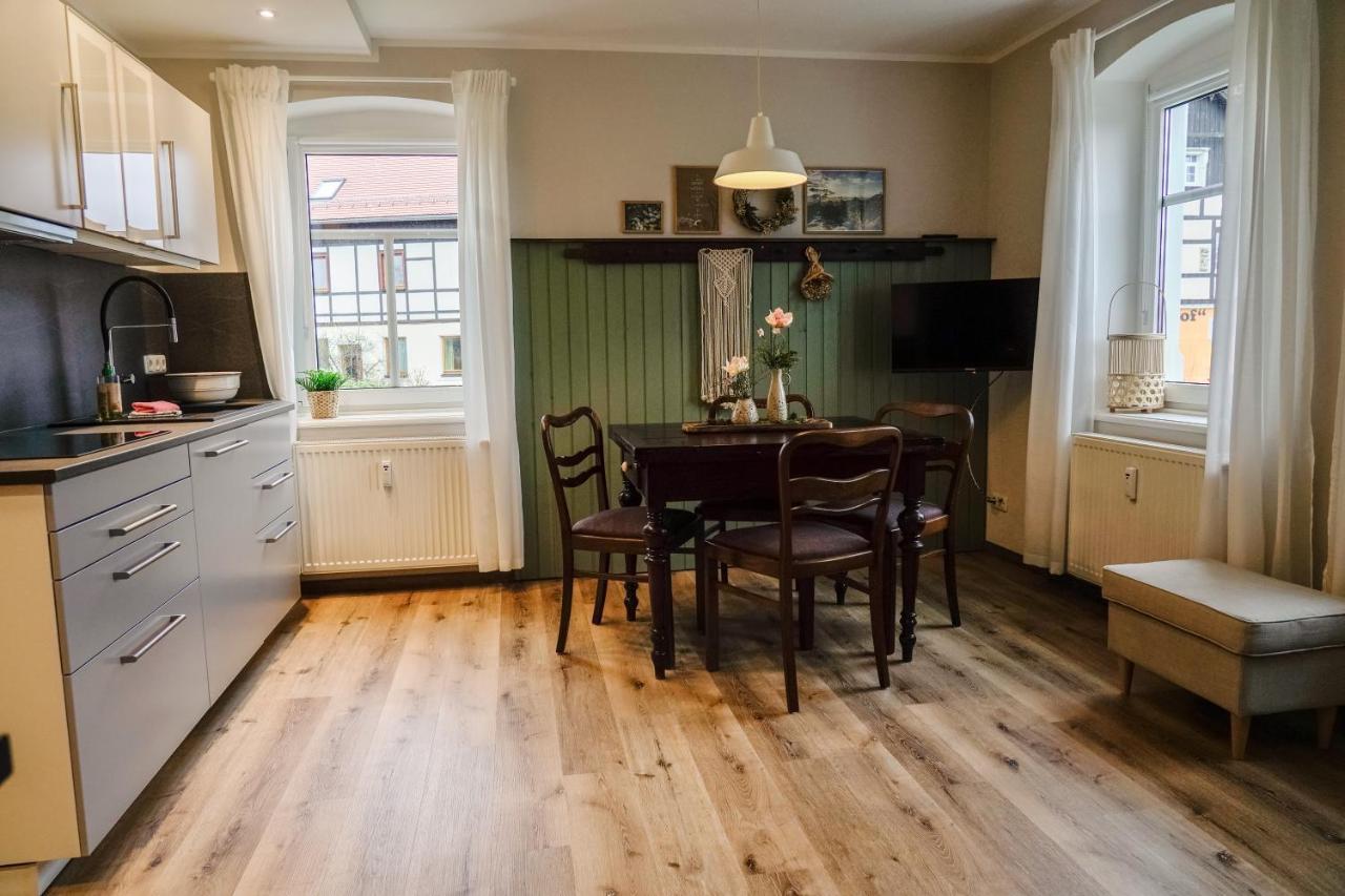 Urlaubsfreude Biedermann Haus Gluecksstein Ferienwohnung Smaragd Bad Schandau Exterior foto